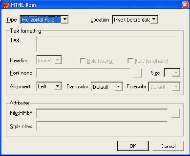   HTML Item