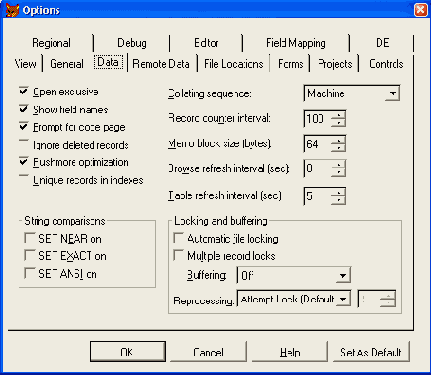  Data   Options