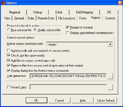  Projects   Options